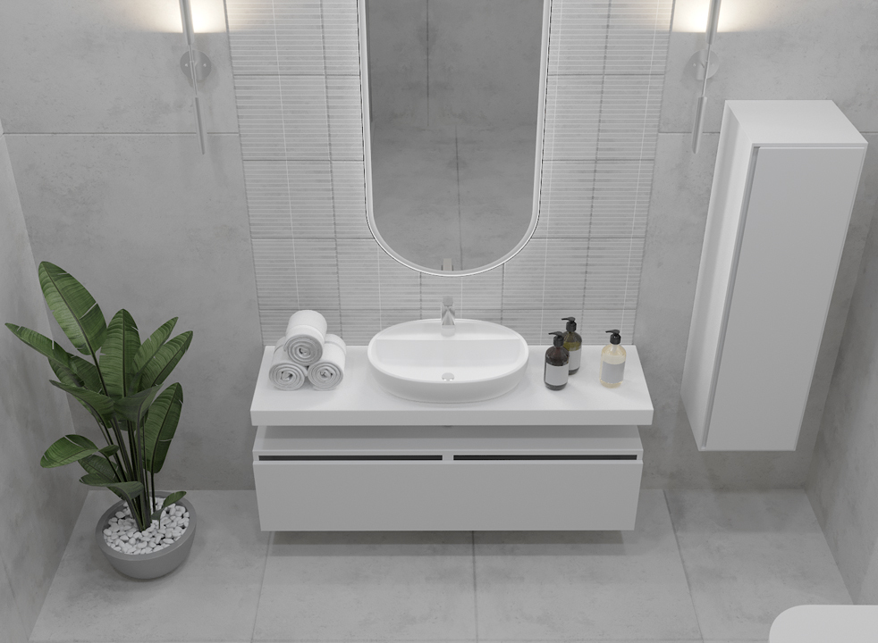 Тумба под столешницу 120 см ArmadiArt Vallessi Uno-S 897-120-W