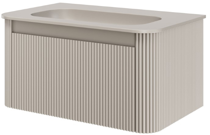 Тумба с раковиной 80 см ArmadiArt Voi 782-080-R-C/786-080-С без отверстия