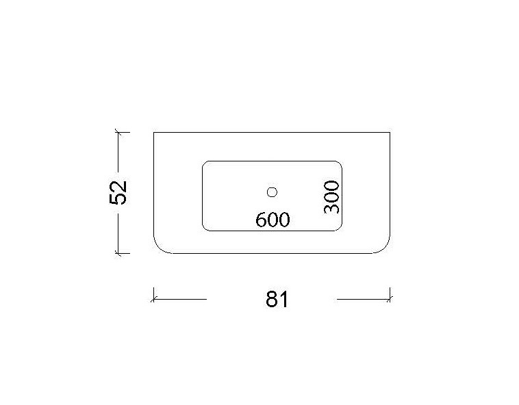 Тумба с раковиной без отверстия 80 см ArmadiArt Voi 782-080-MW/786-080-MW