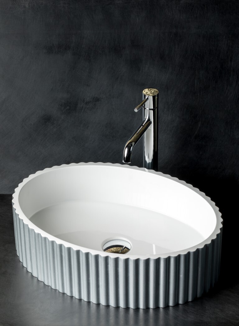 Раковина накладная 50 см ArmadiArt Canale 878-S