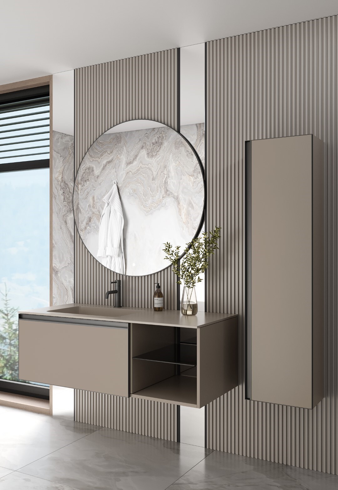 Тумба под раковину 120 см ArmadiArt Quatro 6 790-M6-120-D-A