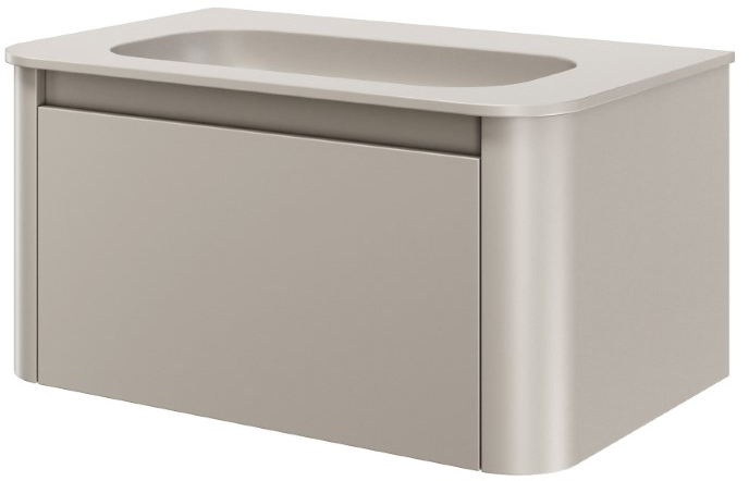 Тумба с раковиной 80 см ArmadiArt Voi 782-080-C/786-080-С без отверстия