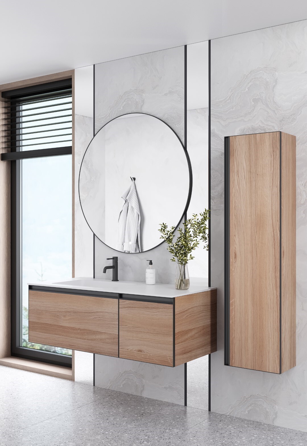 Тумба под раковину 120 см ArmadiArt Quatro 2 790-M2-120-W-A