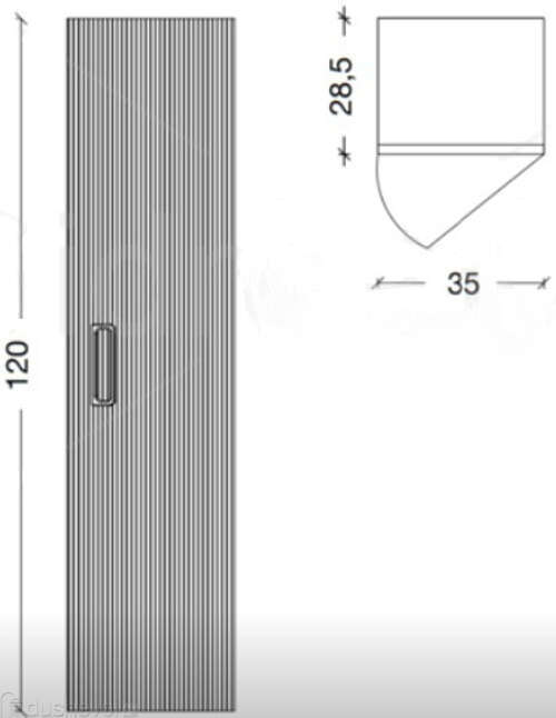 Пенал 35 см ArmadiArt Vallessi Avantgarde Linea 845-WCR