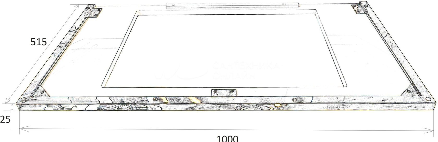 Подстолье 100 см ArmadiArt Lucido 771-100-CR