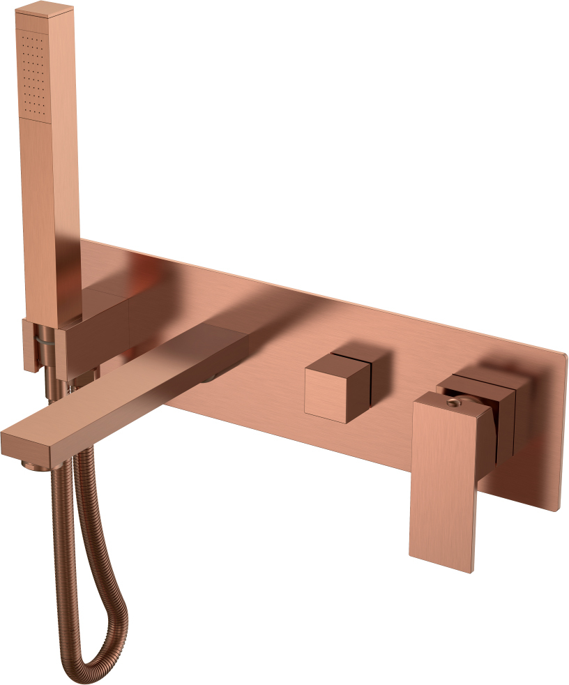 Смеситель для ванны Boheme Qubic 474-2-CB