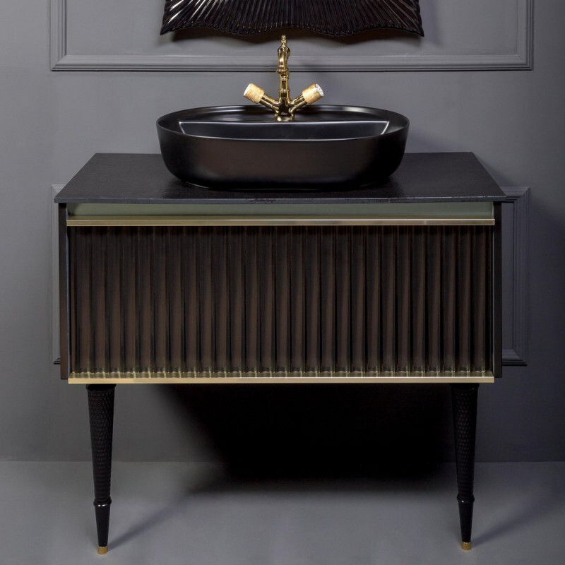 Тумба под раковину 100 см ArmadiArt Vallessi Avantgarde Canale 843-100-BG
