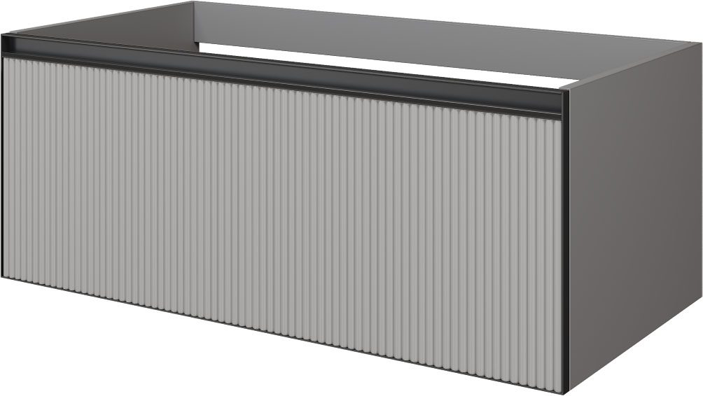 Тумба под раковину 100 см ArmadiArt Quatro 1 790-M1-100-L-RIB-A