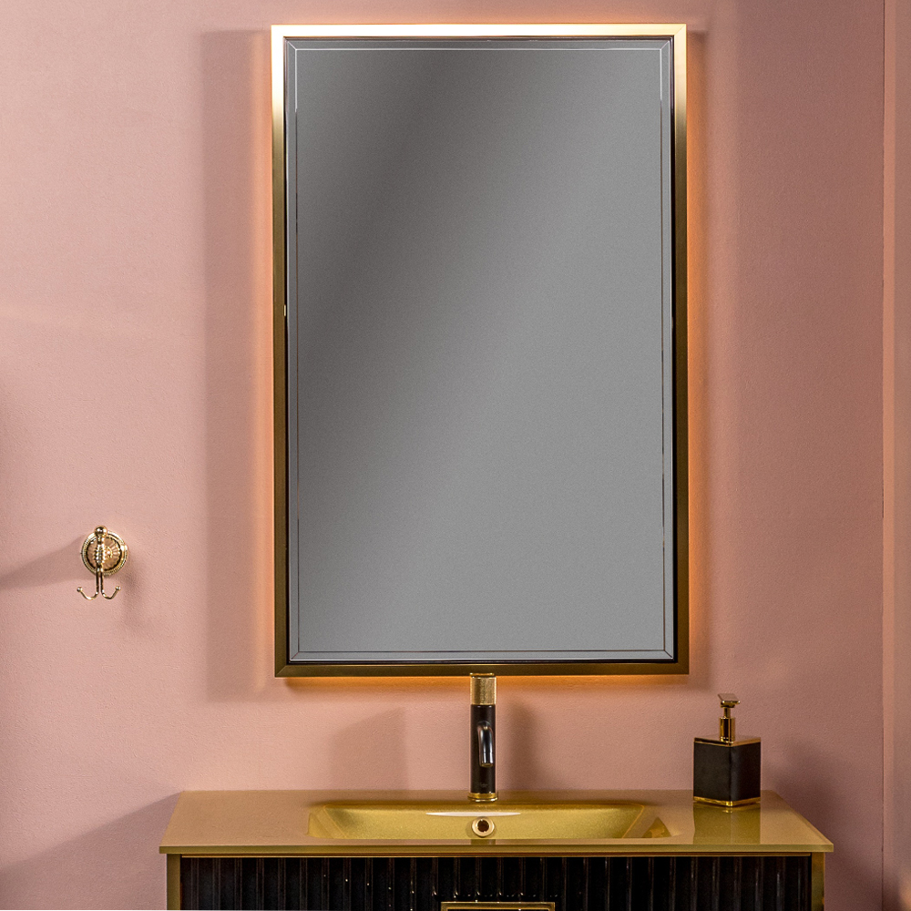 Зеркало с подсветкой 70х110 см ArmadiArt Monaco 566-BG