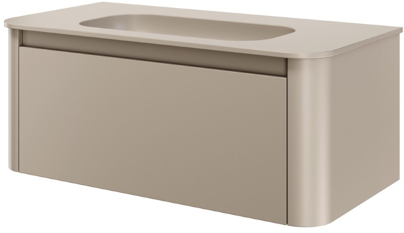 Тумба с раковиной без отверстия 100 см ArmadiArt Voi 782-100-D/786-100-D