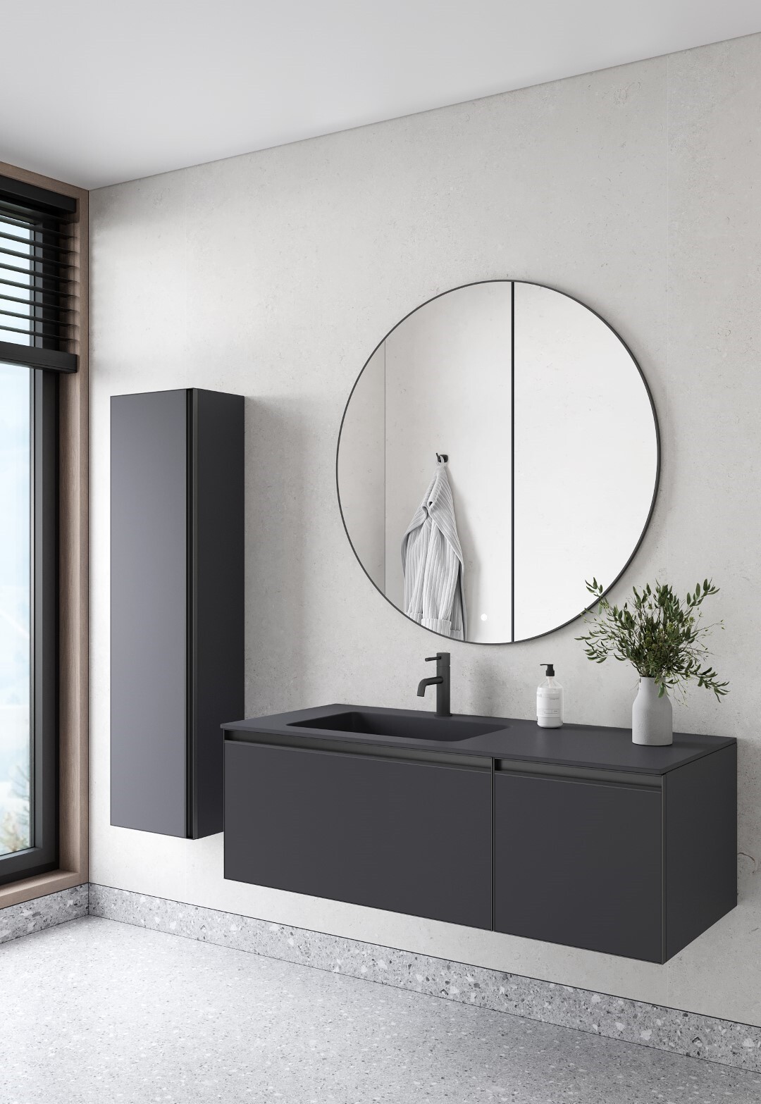 Тумба под раковину 120 см ArmadiArt Quatro 2 790-M2-120-A-A