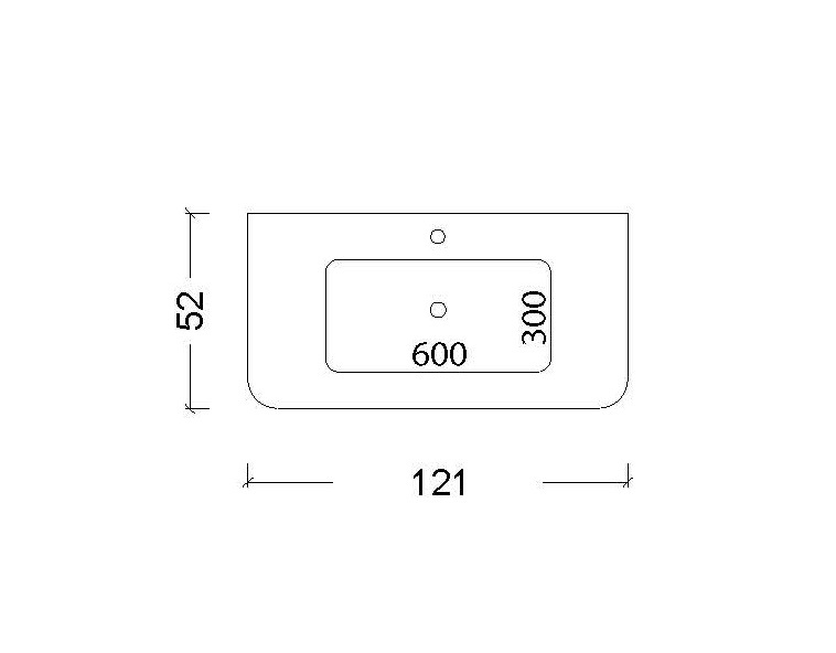 Раковина 120 см ArmadiArt Voi 786-120-D