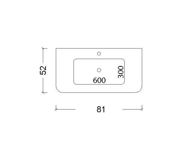 Раковина 80 см ArmadiArt Voi 786-080-MW